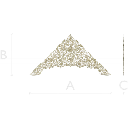 Arabesque Corner Crest STL for CNC