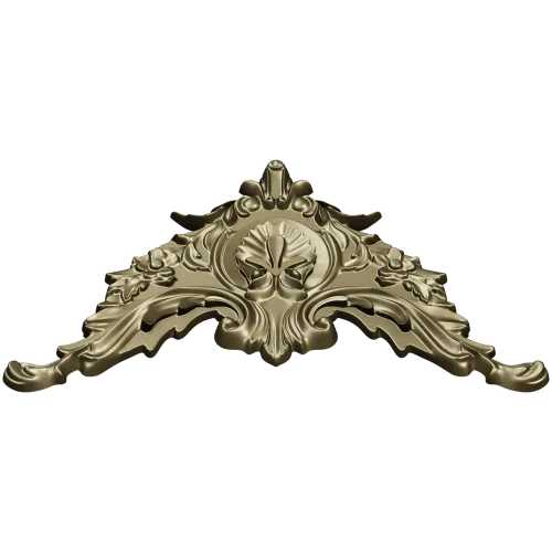 Rococo Corner Cartouche STL for CNC