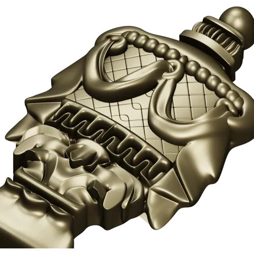 Regal Draped Urn Decorative STL for CNC