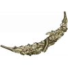 Crescent Floral Applique STL