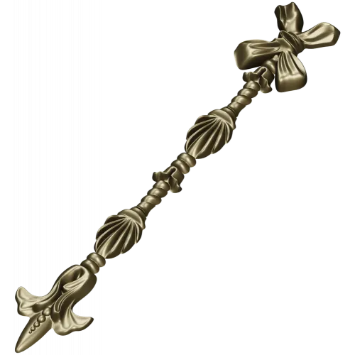 Ribbon Tassel Vertical Applique - STL 3D Model for CNC