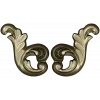 Rocaille acanthus ornament STL 3D model for CNC