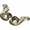 Rocaille acanthus ornament STL 3D model for CNC