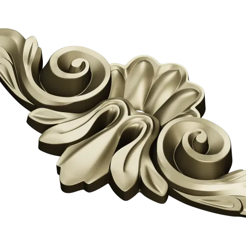 Декоративный картуш в классическом стиле - 3D модель STL для ЧПУ