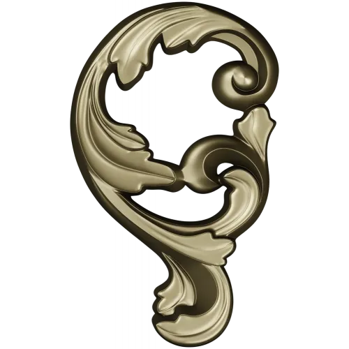Rococo Acanthus Scroll - high-relief STL for CNC