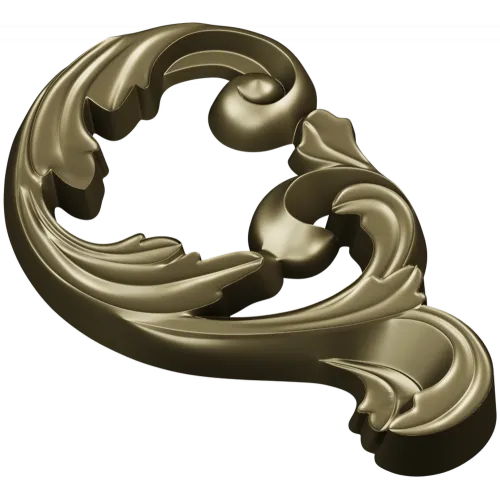 Rococo Acanthus Scroll - high-relief STL for CNC