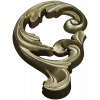 Rococo Acanthus Scroll - high-relief STL for CNC