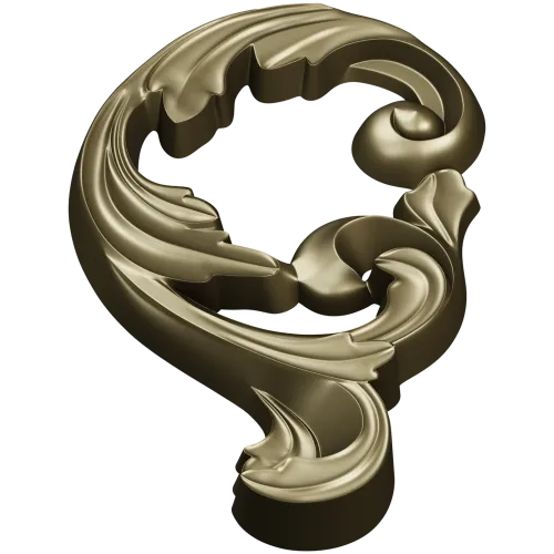 Rococo Acanthus Scroll - high-relief STL for CNC