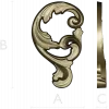 Rococo Acanthus Scroll - high-relief STL for CNC