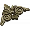 Acanthus Scroll Cartouche STL 3D Model for CNC