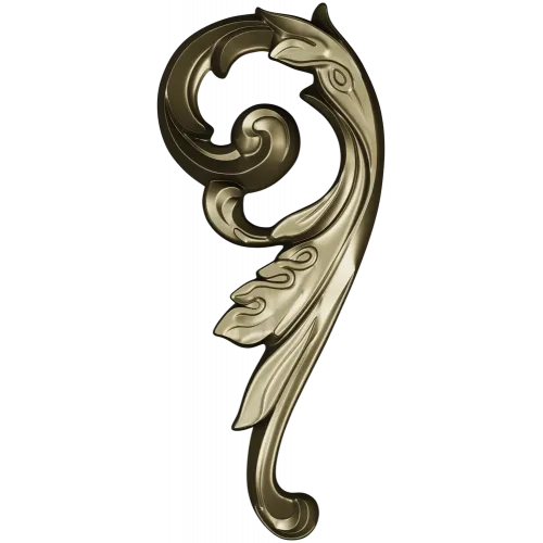 Acanthus Scroll Decorative STL Model for CNC