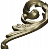 Acanthus Scroll Decorative STL Model for CNC