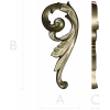 Acanthus Scroll Decorative STL Model for CNC