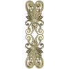 Acanthus Scroll Cartouche - STL 3D model for CNC