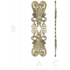 Acanthus Scroll Cartouche - STL 3D model for CNC