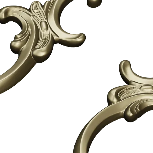 Baroque Corner Ornament STL for CNC