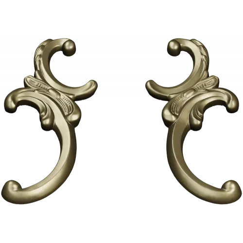Baroque Corner Ornament STL for CNC