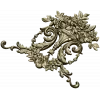 Ornate Floral Cartouche STL 3D Model for CNC Carving