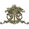 Ornate Floral Cartouche STL 3D Model for CNC Carving