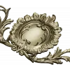 Rococo Cartouche STL 3D model for CNC carving