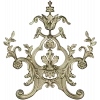 Rococo Floral Crest STL 3D Model for CNC