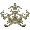 Rococo Floral Crest STL 3D Model for CNC