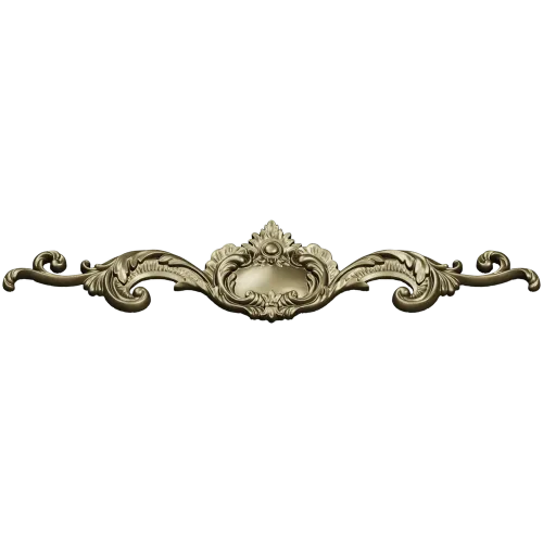 Baroque Cartouche Ornament STL 3D Model for CNC