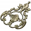 Baroque Acanthus Shell Cartouche - STL 3D model for CNC