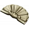 Semicircular Fan Rosette STL for CNC Milling