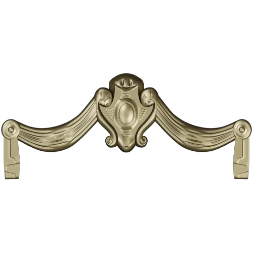 Baroque Swag Cartouche STL for CNC