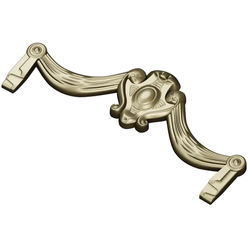 Baroque Swag Cartouche STL for CNC