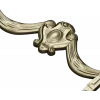 Baroque Swag Cartouche STL for CNC