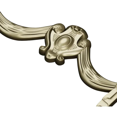 Baroque Swag Cartouche STL for CNC