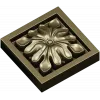 Sunburst Square Rosette - STL 3D model for CNC