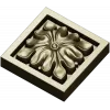 Sunburst Square Rosette - STL 3D model for CNC