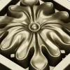 Sunburst Square Rosette - STL 3D model for CNC