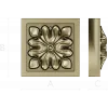 Sunburst Square Rosette - STL 3D model for CNC