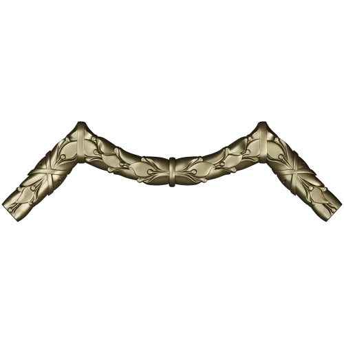 Laurel Ribbon Corner STL 3D model for CNC