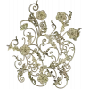 Rococo Floral Scrollwork Panel STL 3D Model