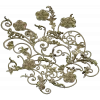 Rococo Floral Scrollwork Panel STL 3D Model