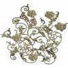 Rococo Floral Scrollwork Panel STL 3D Model