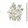 Rococo Floral Scrollwork Panel STL 3D Model