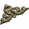 Ornate acanthus cartouche 3D model in STL for CNC carving