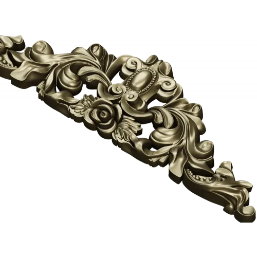 Барочный горизонтальный декор - 3D модель STL для ЧПУ