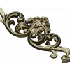 Rococo Rose Cartouche - STL 3D model for CNC