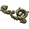 Acanthus Scroll Corner - STL 3D model for CNC