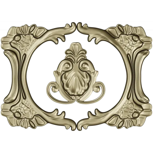 Rocaille Oval Cartouche STL for CNC