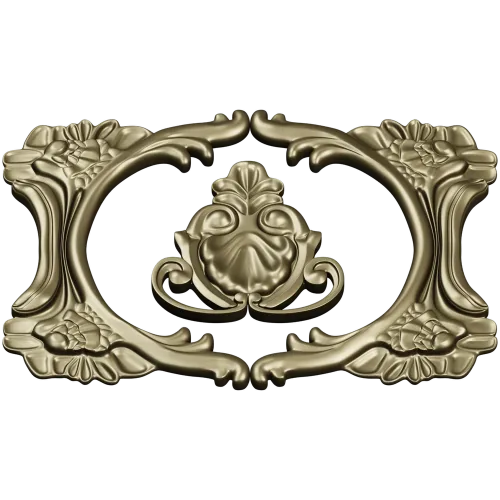 Rocaille Oval Cartouche STL for CNC