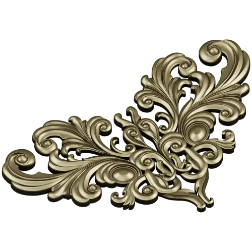 Acanthus Royale - STL 3D model for CNC carving