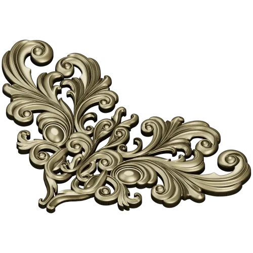 Acanthus Royale - STL 3D model for CNC carving